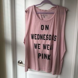 Pink workout tank